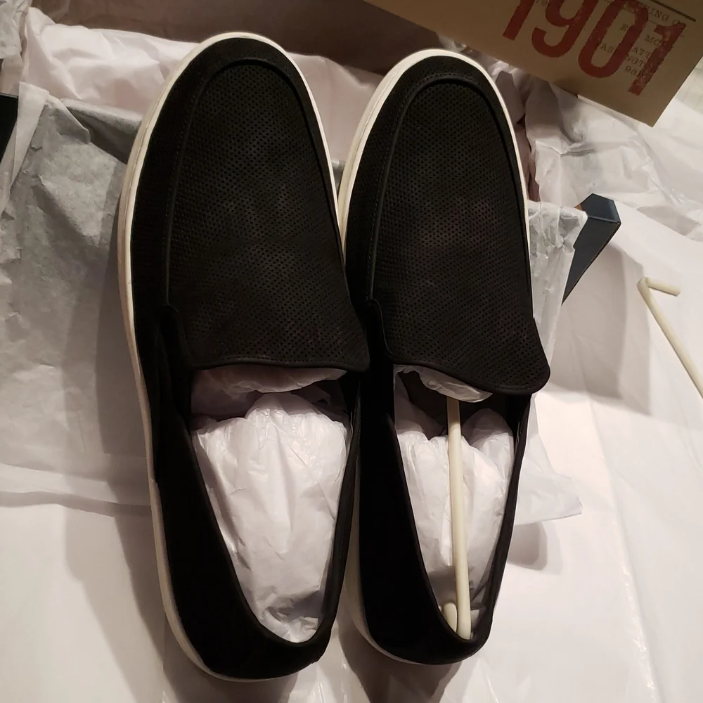 New Men's Shoes Perforated Suede Slip-On Size 11-11.5 - Picture 14 of 16